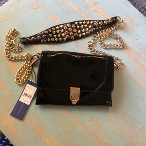 Rebecca Minkoff- Black Jax Crossbody Clutch